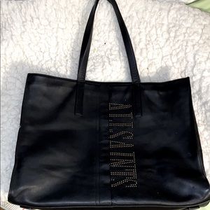 All Saints Nina East West Studded Leather Tote